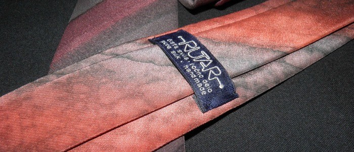 Svilena kravata unikat, iz ročno slikane svile